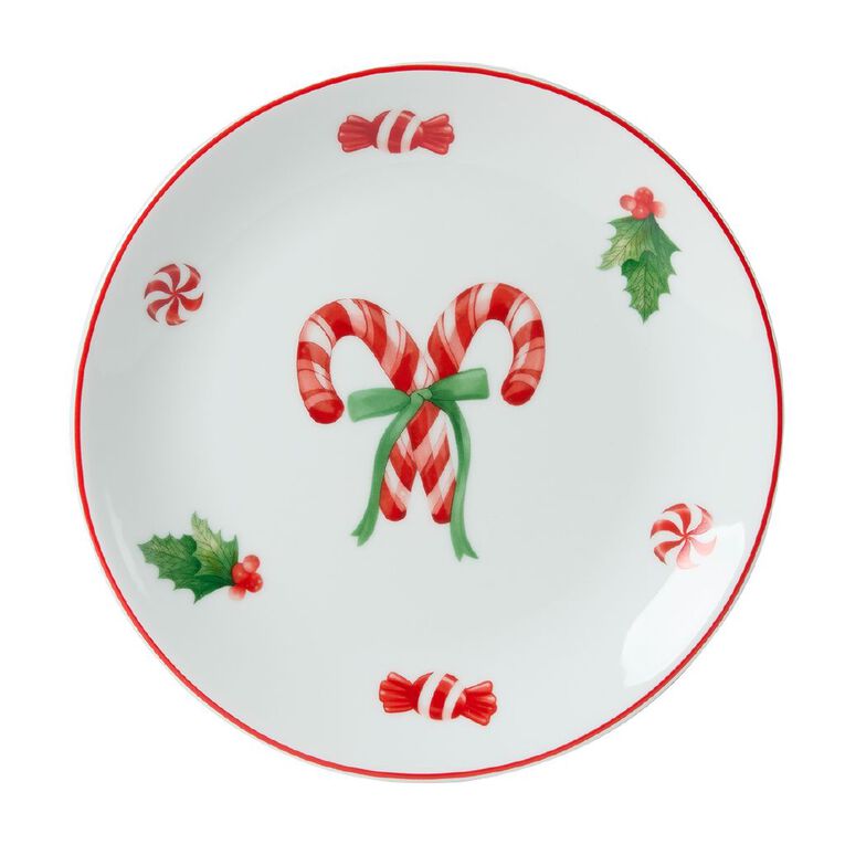 Wonderland Home Merry Christmas Side Plates 4 Pack Set Assorted, , hi-res