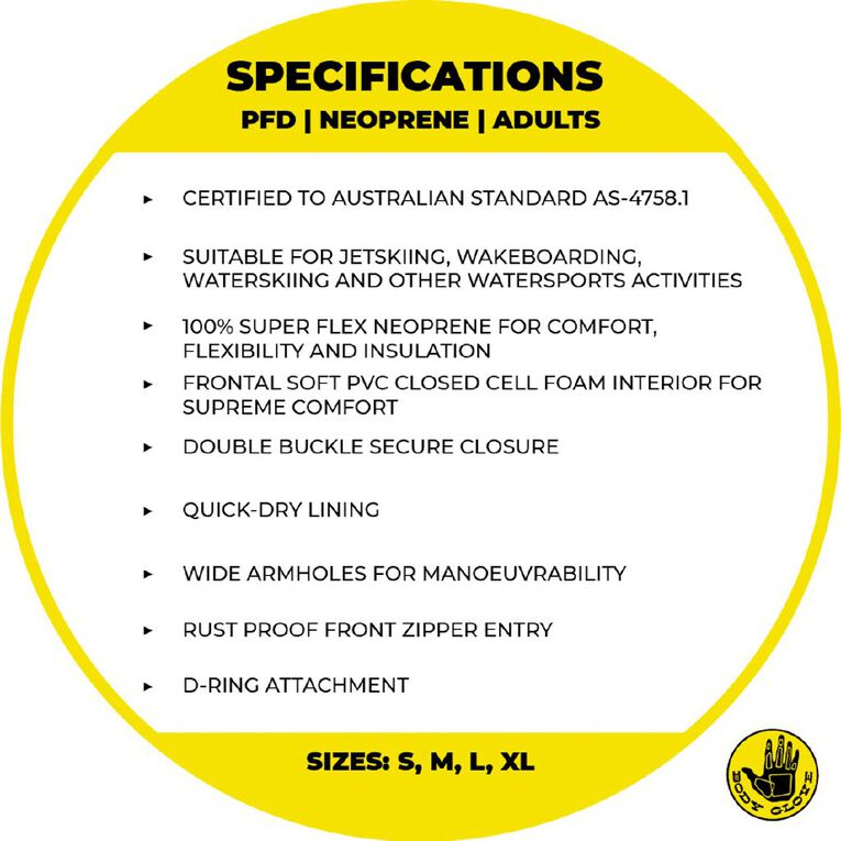 Body Glove Adults Neo PFD Pink XL, , hi-res