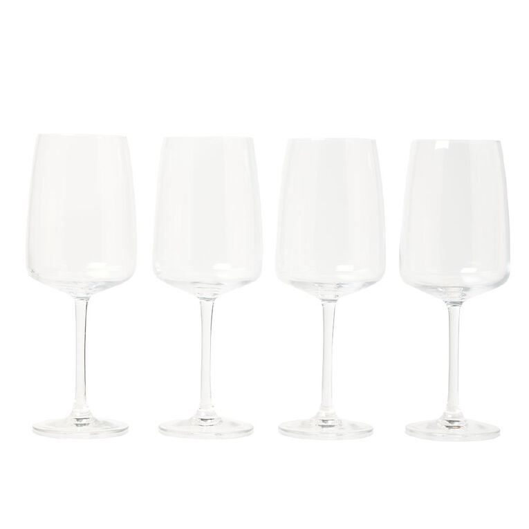 Living & Co Elegance Red Wine Glass Clear 4 Pack, , hi-res