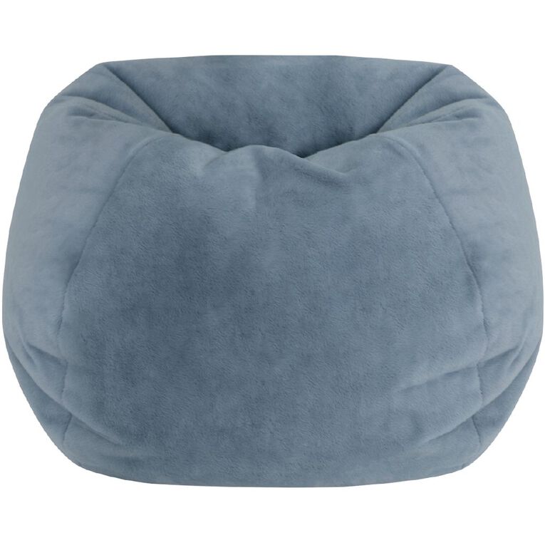Living & Co Faux Fur Bean Bag Slate, , hi-res