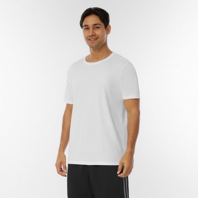 Active Intent Men's Mesh Active Fit Tee, White, hi-res