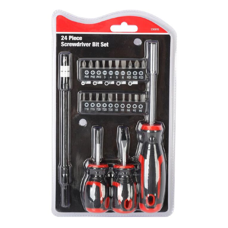 Screwdriver Bit Set 24 Piece, , hi-res