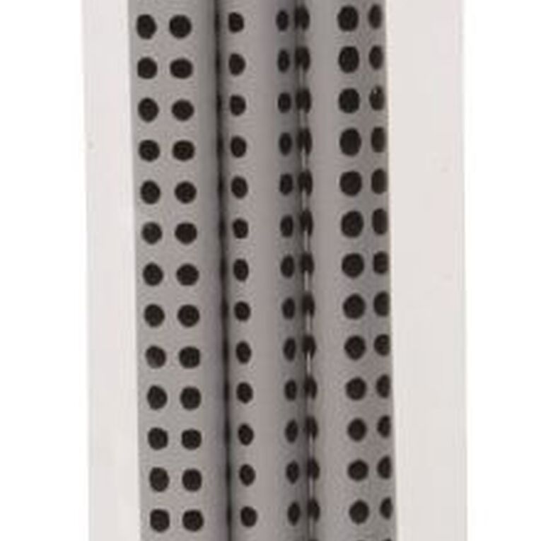 Faber-Castell Pencil Grip Hb Black 3 Pack, , hi-res