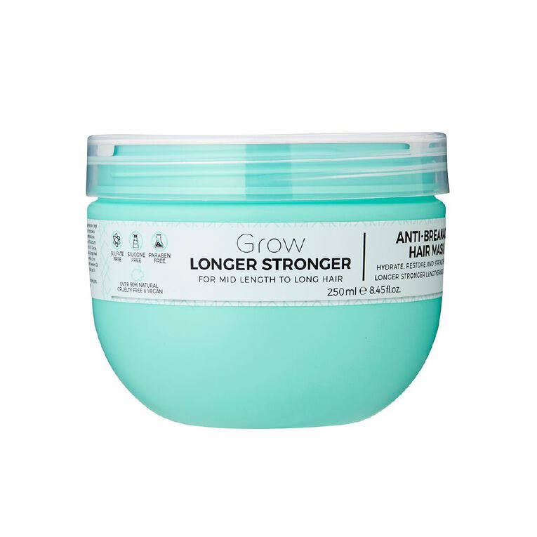 Grow Longer Stronger Anti Breakage Hair Mask 250ml, , hi-res
