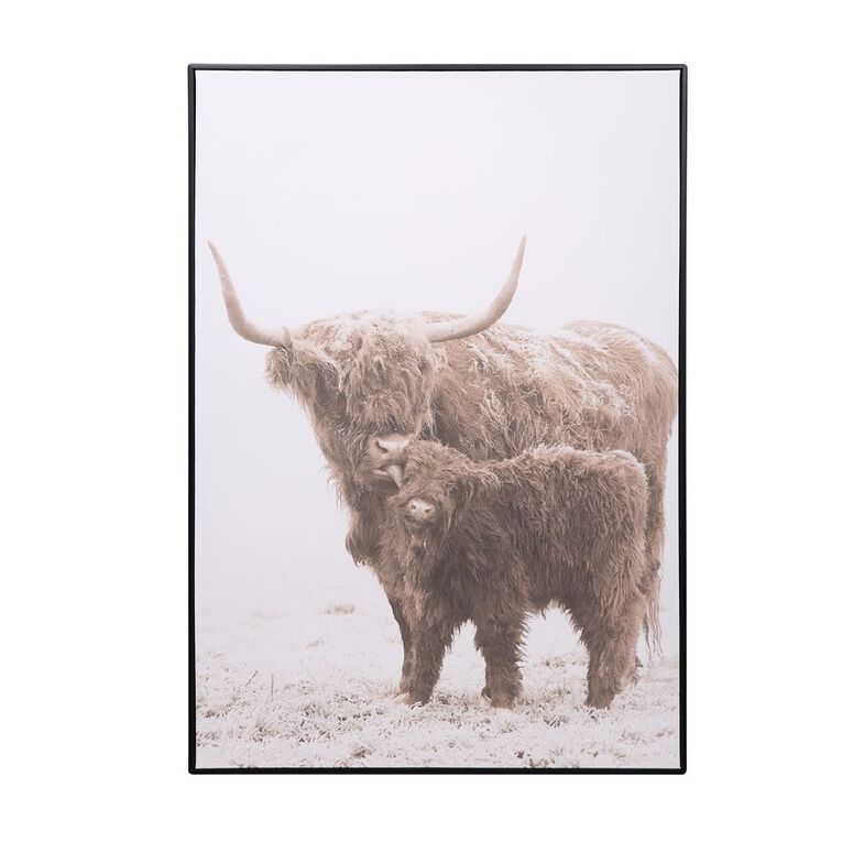 Living & Co Highland Framed Canvas 70cm x 100cm, , hi-res