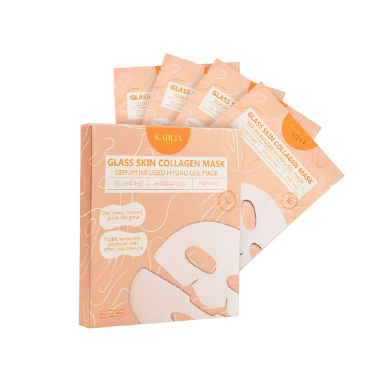 Kahlia Skin Glass Skin Collagen Mask 4 Pack, , hi-res