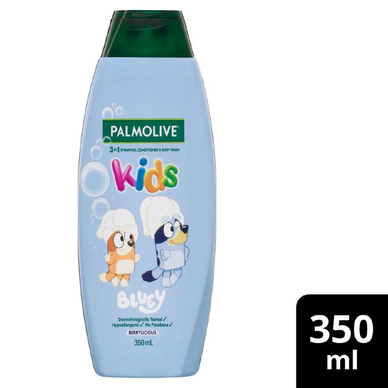 Palmolive Kids' 3 in 1 Bluey Shampoo and Conditioner 350ml, , hi-res