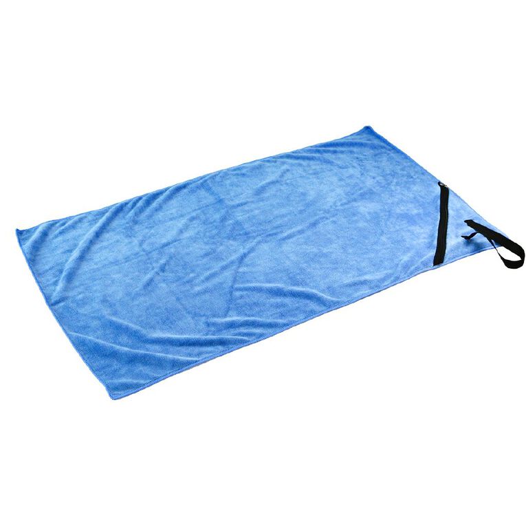 Active Intent Fitness Exercise Towel with Zip, , hi-res