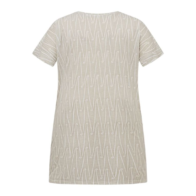 Karanga Ink Women's Curve Dress, Cream, hi-res