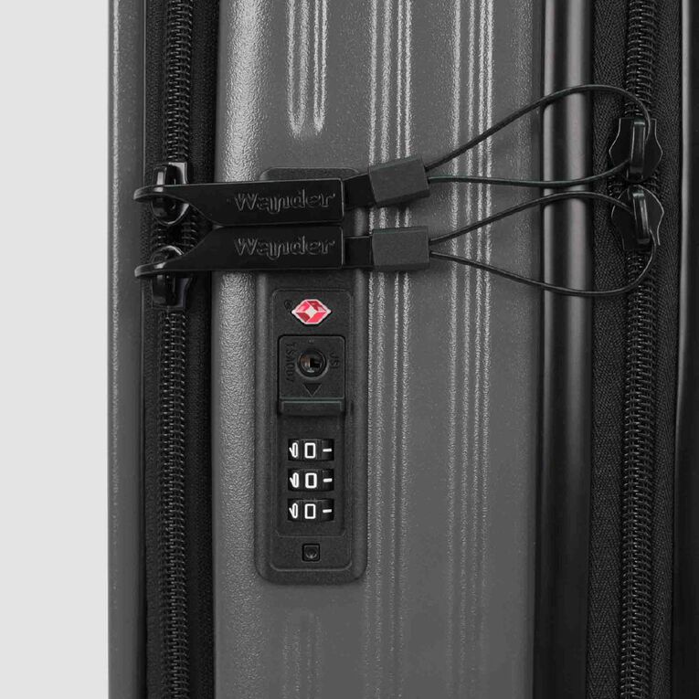 Wander Hard Textured Carry On Suitcase with Dual Open, , hi-res