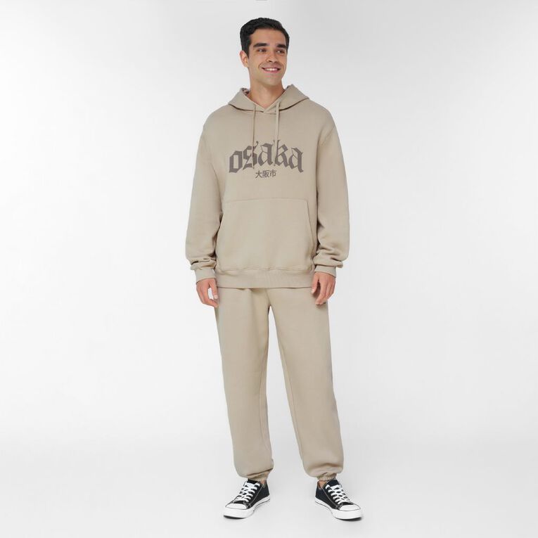 Garage Men's Graphic Hoodie Sweatshirt, Brown Light, hi-res