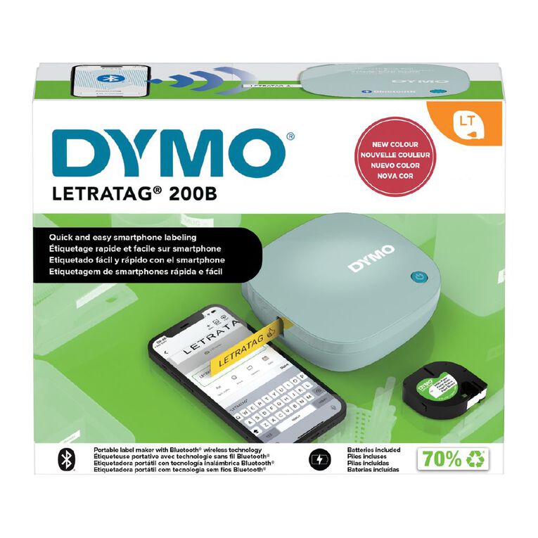 Dymo LetraTag 200B Blue Portable Bluetooth Label Maker, , hi-res