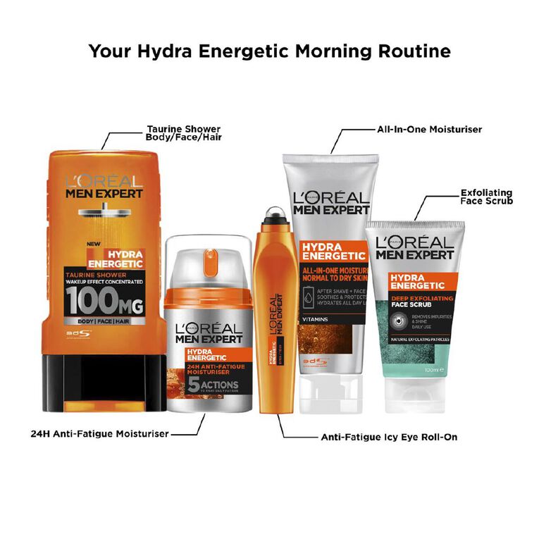 L'Oreal Paris Men's Expert Hydra Energetic Moisturiser 50ml, , hi-res