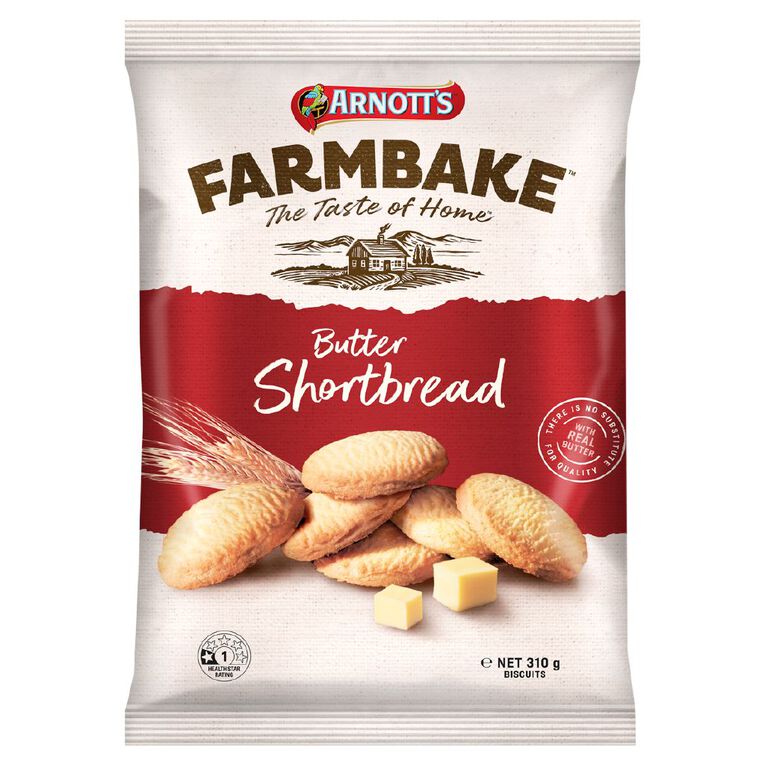 Arnott's Farmbake Butter Shortbread 310g, , hi-res