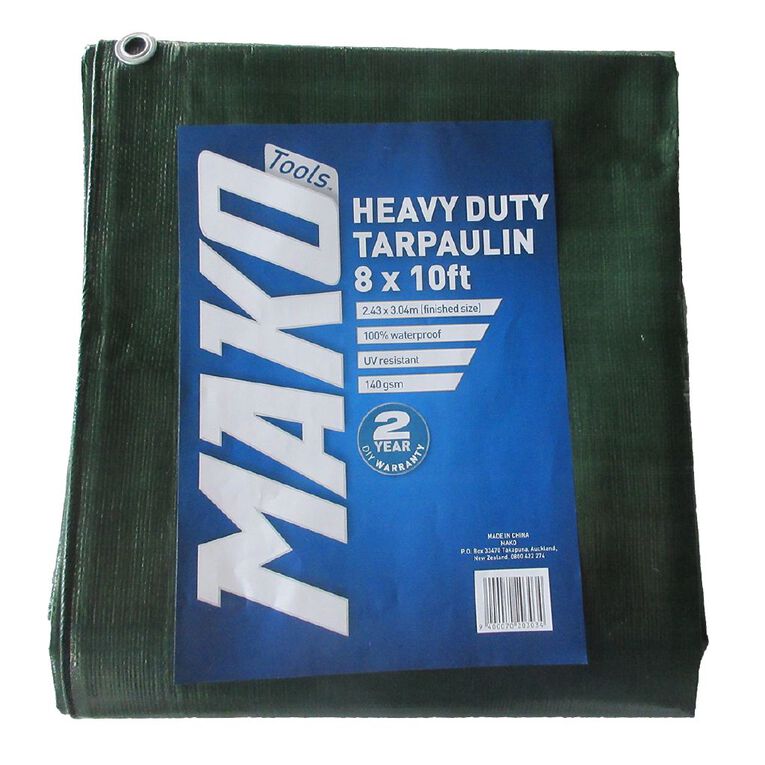 Mako Tarpaulin 140gsm 8ft x 10ft, , hi-res
