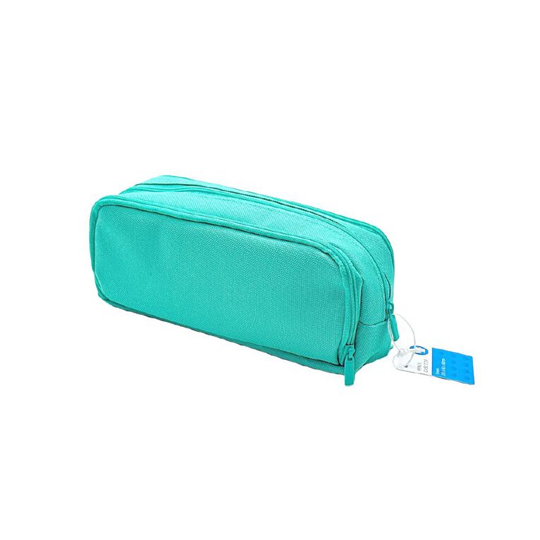 WS Pencil Case with 3 Zips Green, , hi-res
