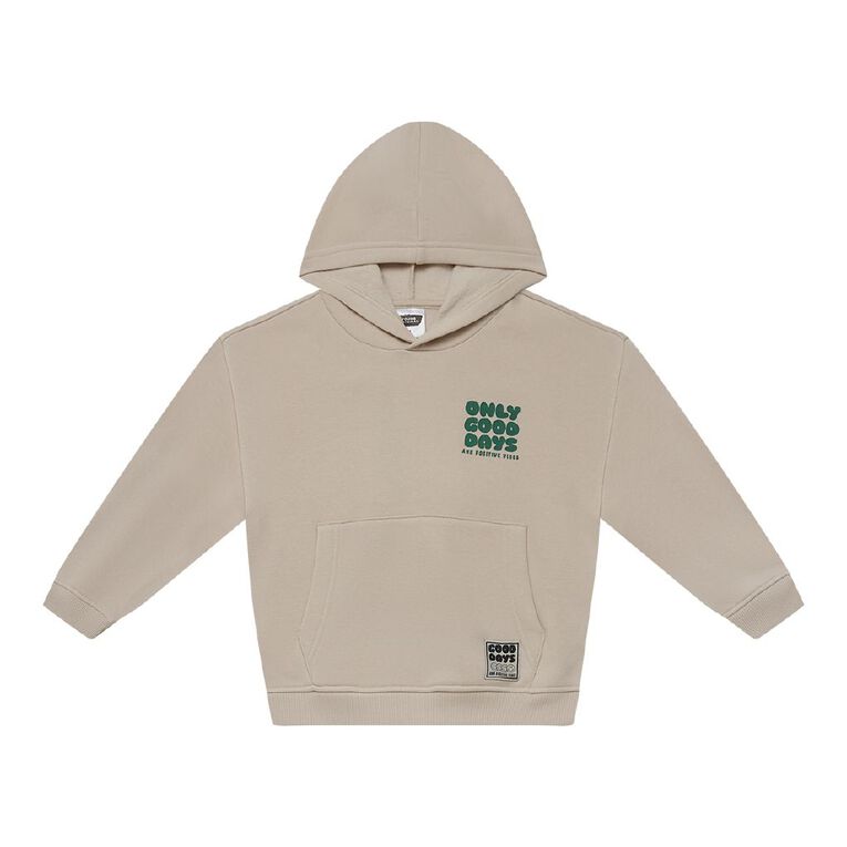 Young Original Core Print Pocket Hoodie, Brown Light, hi-res