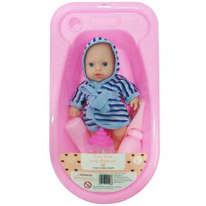 Baby Doll 20cm With Bathtub Assorted