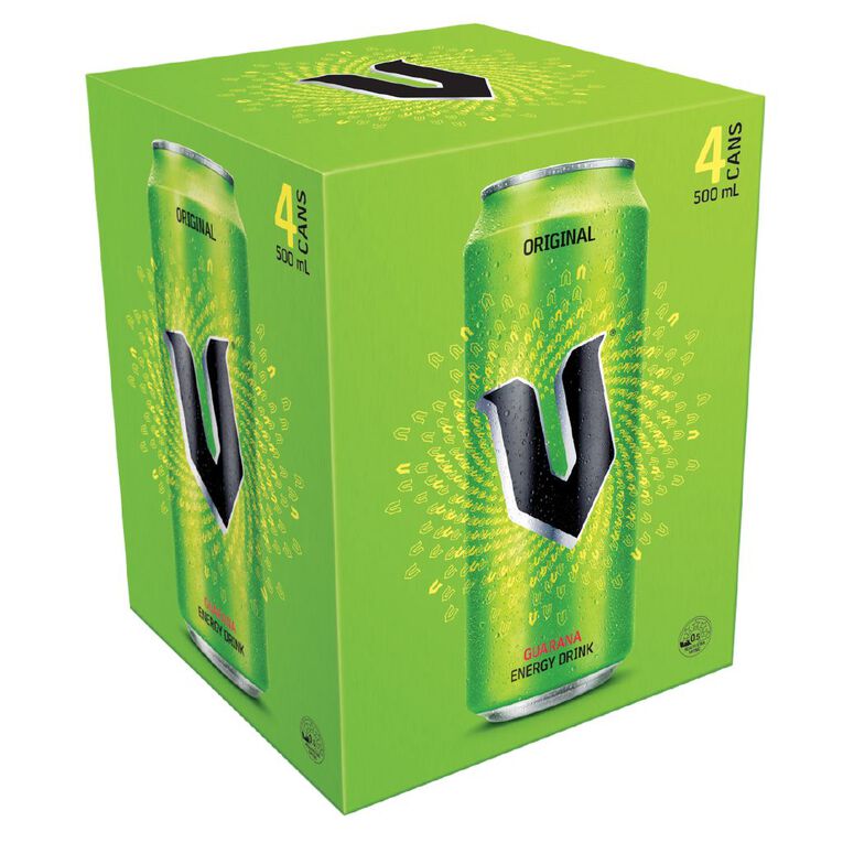 V Energy Drink Green 4 Pack, , hi-res