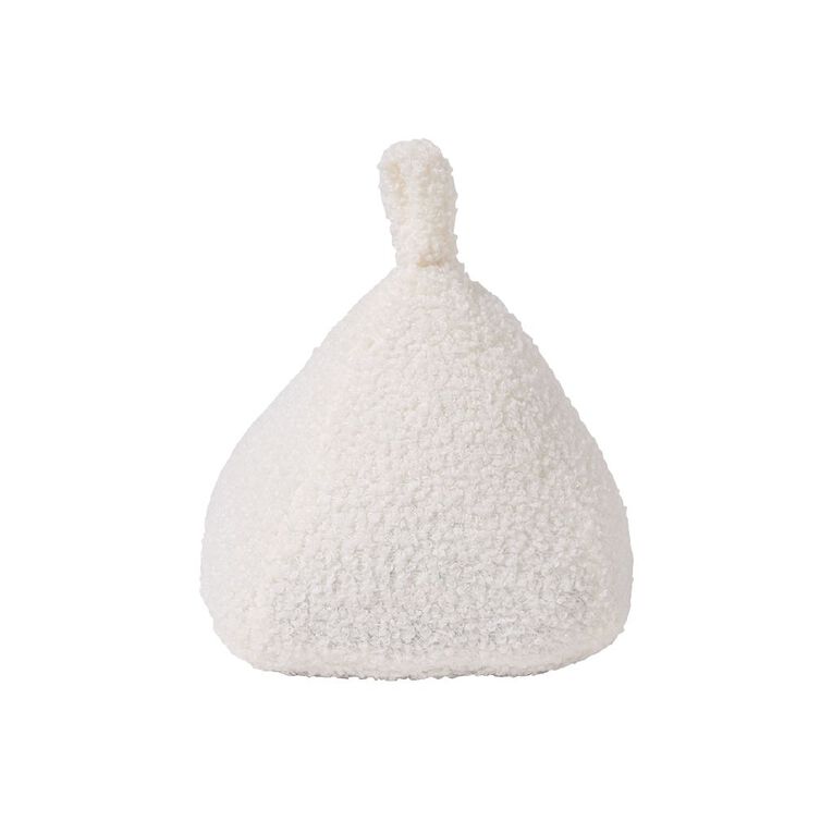 Living & Co Door Stop Boucle 14 x 17cm White, , hi-res