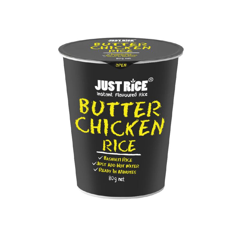 Just Rice Instant Rice Cup Butter Chicken 80g, , hi-res