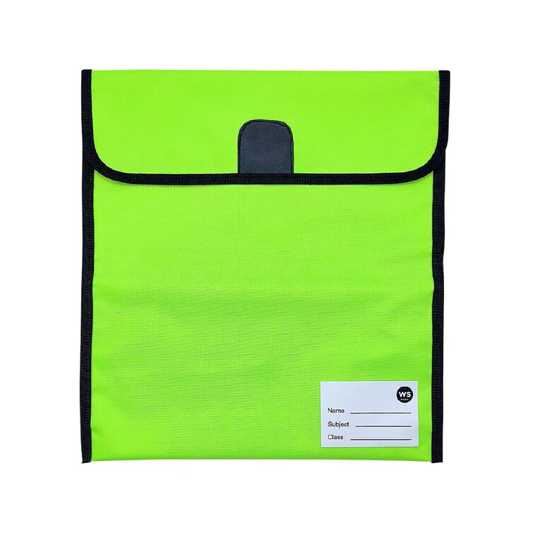 WS Book Bag 330mm x 360mm Green, , hi-res