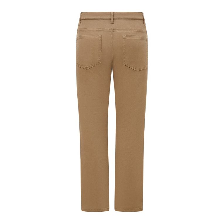 H&H Men's Straight Leg Jeans, Brown Mid, hi-res