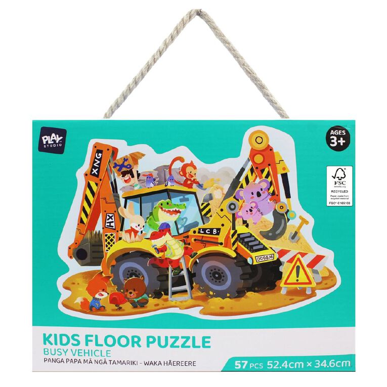 Play Studio Kids Floor Puzzle Vehicle 57 Pieces, , hi-res