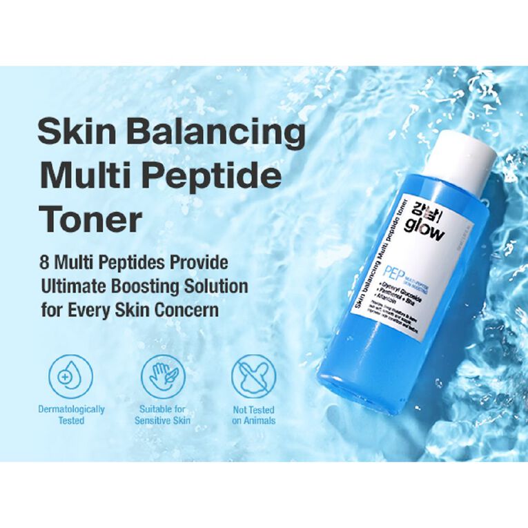 Gangnam Glow Multi Peptide Skin Boosting Toner K-Beauty, , hi-res