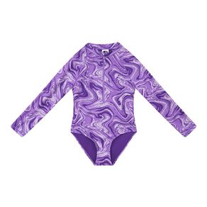 Young Original Long Sleeve Printed Swimsuit