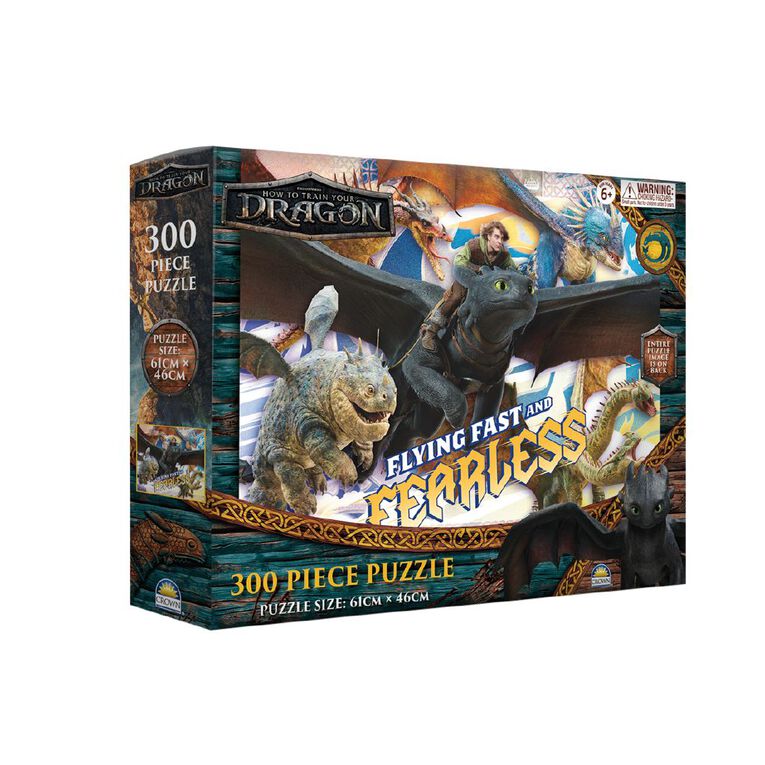 How to Train your Dragon Puzzle 300 Piece Assorted, , hi-res