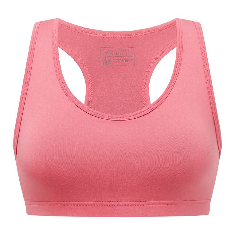 Active Intent Women's Low Impact Crop Top, Pink Mid, hi-res