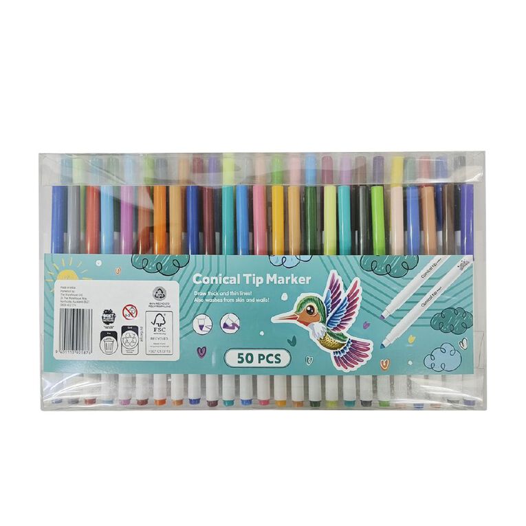 Uniti Art Doodle Markers 50 Pack, , hi-res