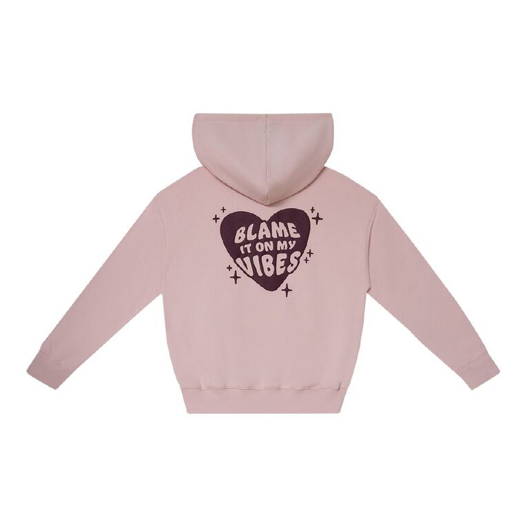Young Original Puff Print Pullover Hoodie, Pink Light, hi-res