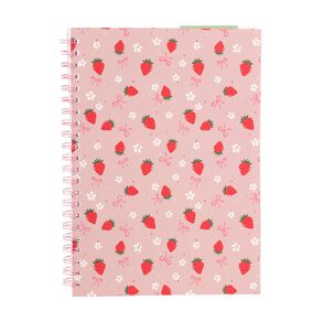 Uniti Kids Country Calling Spiral Strawberry A4 Notebook