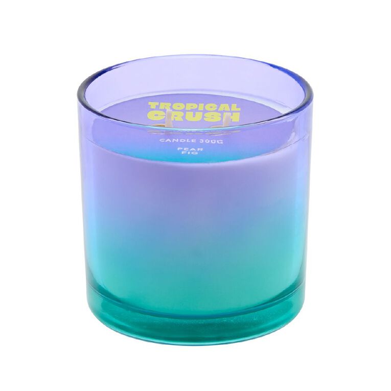 Living & Co Tropical Crush Scented Candle Pear Fig 300g, , hi-res