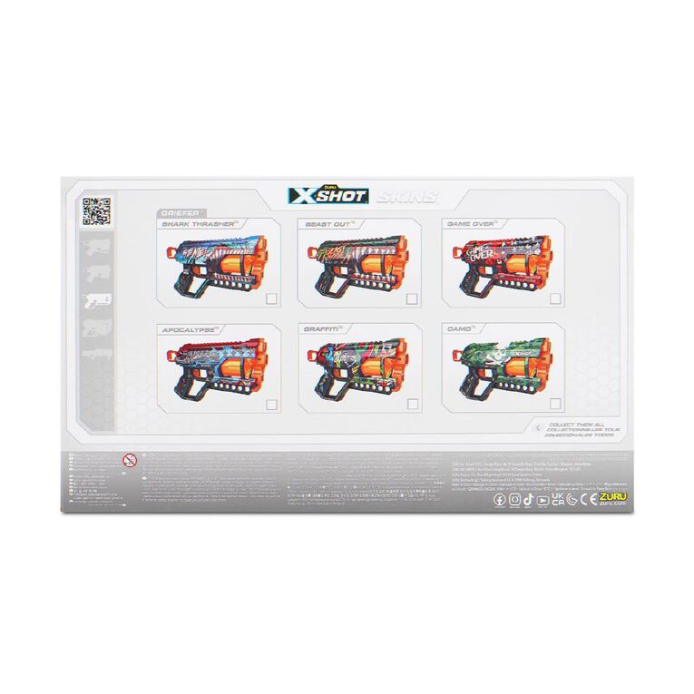 Zuru X-Shot Skins Griefer Assorted, , hi-res