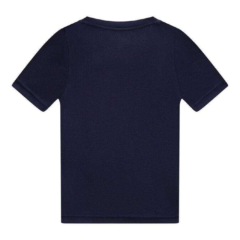 H&H Kids' Thermal Short Sleeve Tee, Blue Dark, hi-res