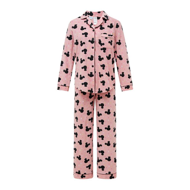 Disney Women's Fleece Pyjama Set, Pink Light, hi-res