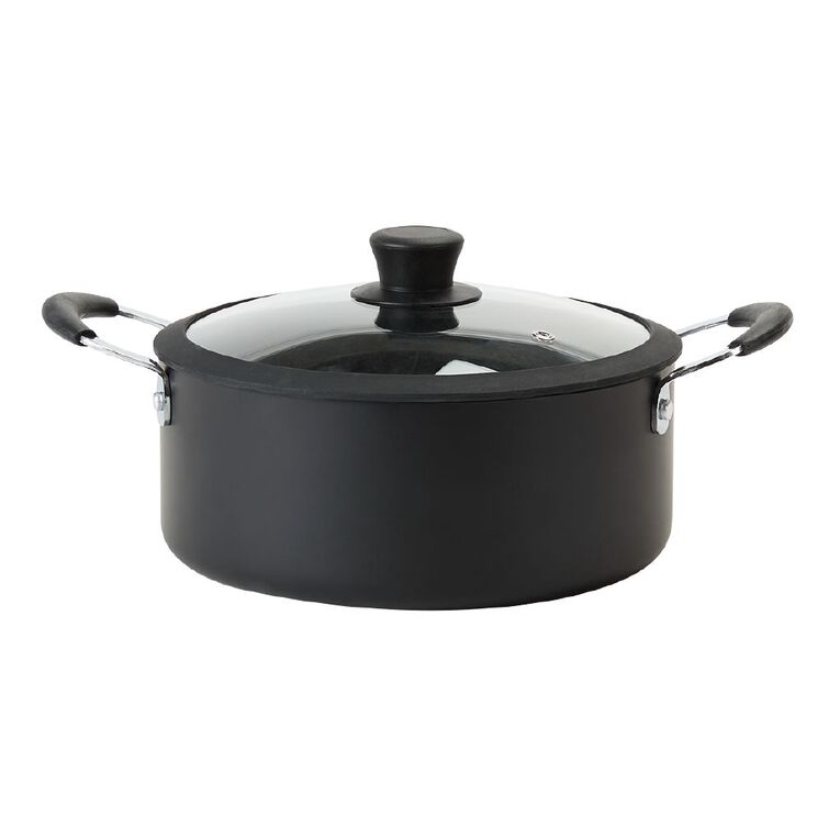 Living & Co Ceramic Casserole Black, , hi-res