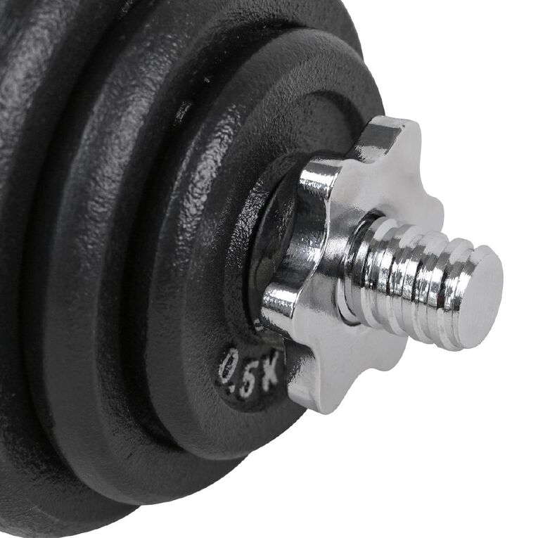 Active Intent Fitness Adjustable Dumbbell Set in Plastic Case Black, , hi-res