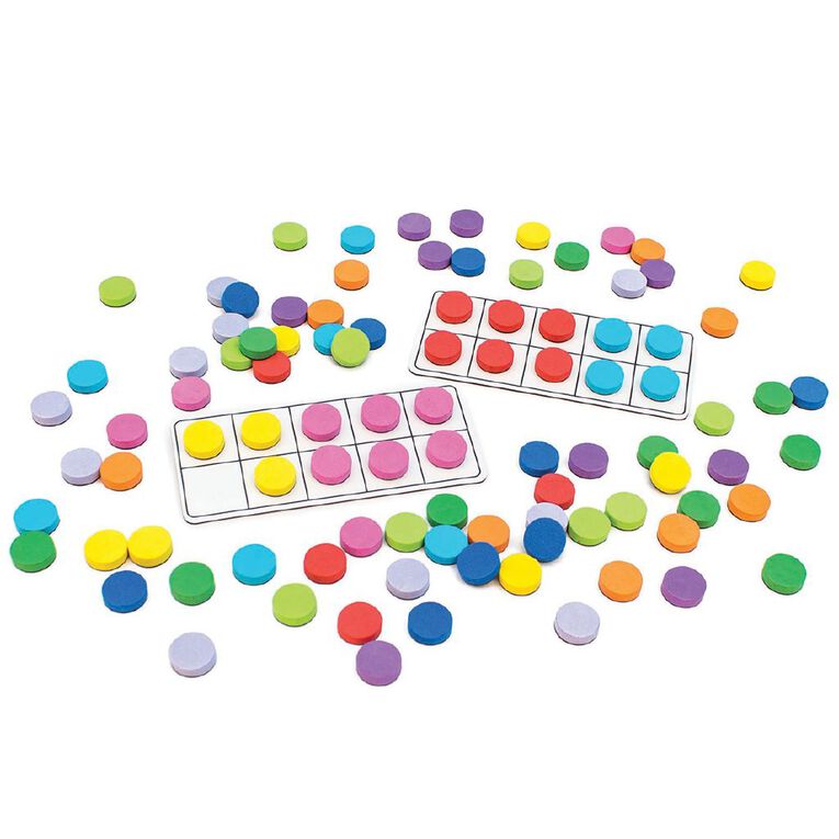 Junior Learning Rainbow Ten Frames, , hi-res