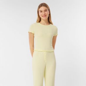 H&H Women's Pointelle Sleep Baby Tee
