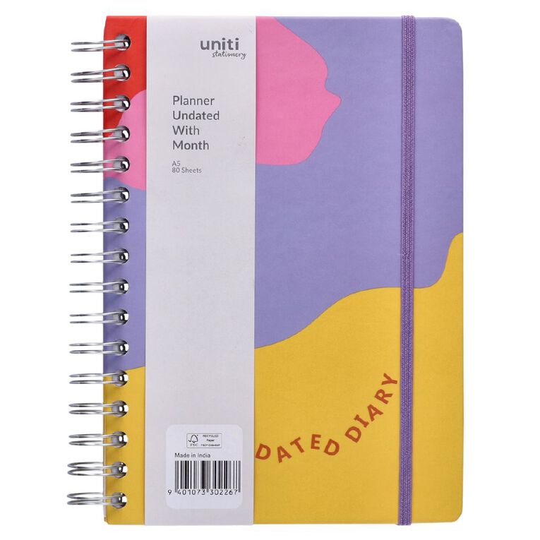 WS Undated Planner With Months, , hi-res