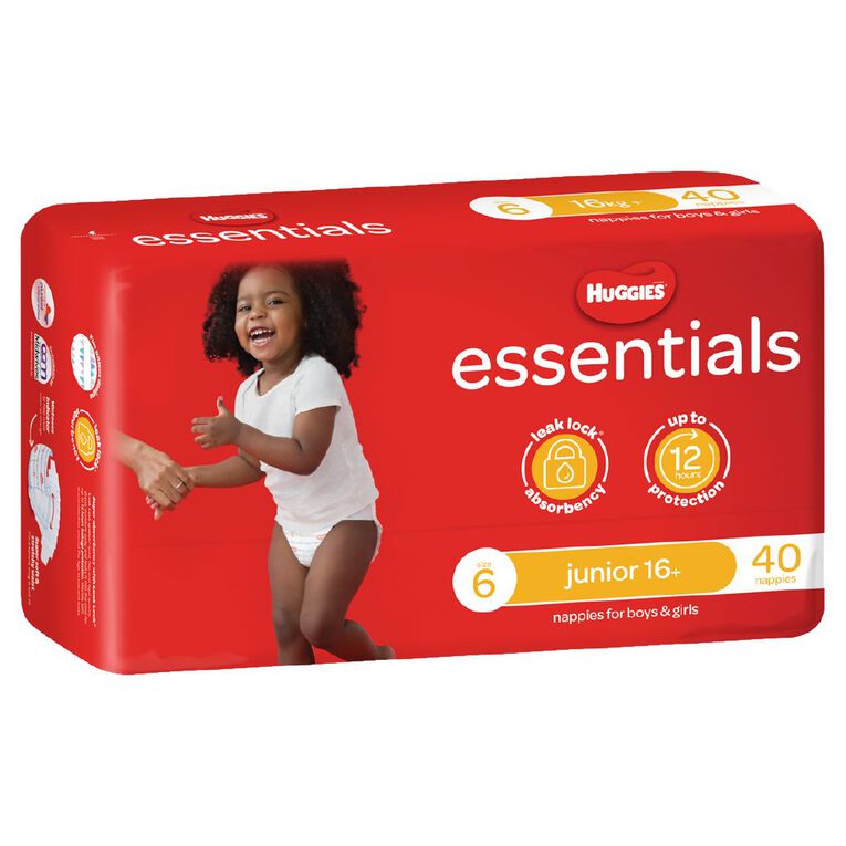 Huggies Essential Nappies Size 6 16+kg 40 Pack, , hi-res