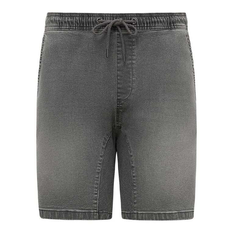 Garage Men's Denim Elastic Waist Shorts, Denim, hi-res