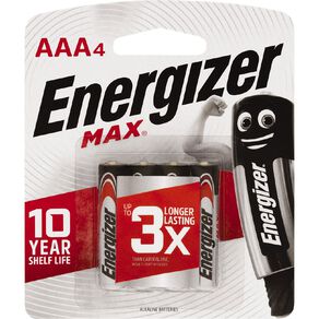 Energizer Max Alkaline Batteries AAA