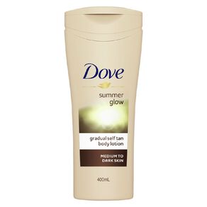 Dove Summer Glow Medium To Dark Body Lotion 400ml