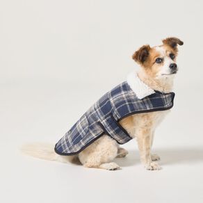 Petzone Check Jacket Blue Medium