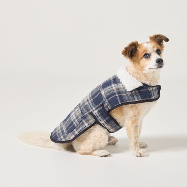 Petzone Check Jacket Blue Medium, , hi-res
